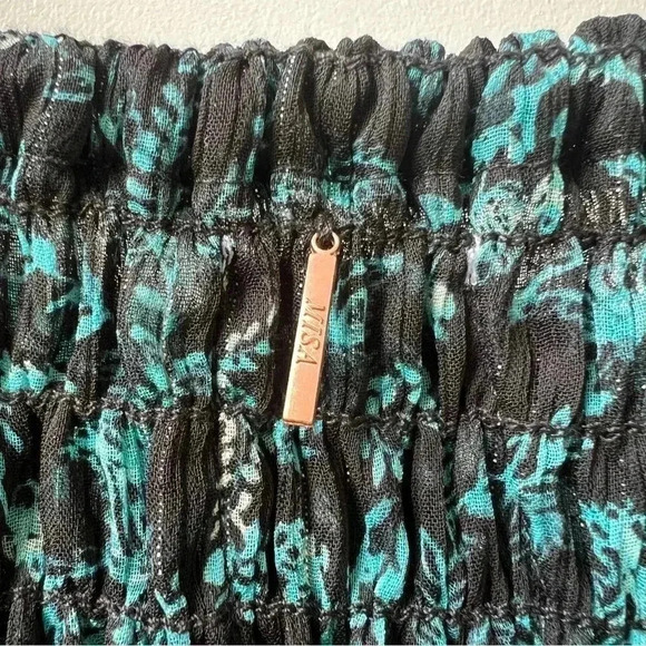 Misa Los Angeles Rashida Maxi Dress - Green Floral on Black- Size S - Picture 11 of 16